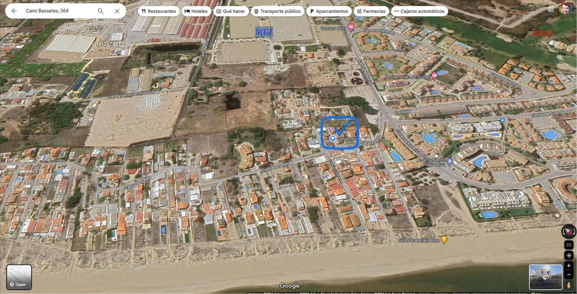 Villa Casa De Playa En Oliva Al Lado Del Met Y Campo De Golf Exterior foto